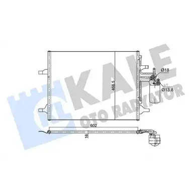 KALE Klima Radyatörü (Kurutucu ile [Brazing Al/al] [582x466,5x16]) - Volvo 353075