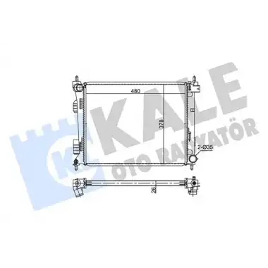 KALE Su Radyatörü (M/T 480x385x26) (354275) - Kore Araçları (Hyundai/Kia)
