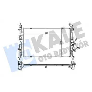 KALE Su Radyatörü (Brazing 16 MM) - Opel 355560