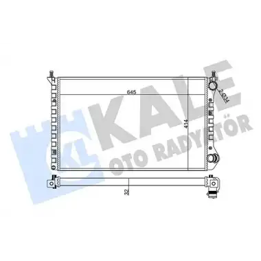 KALE Su Radyatörü (MKN) (355845) - Fiat / Alfa / Lancia