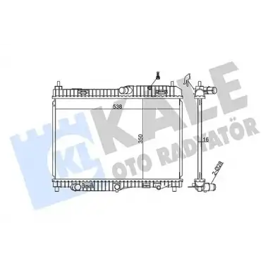 KALE Su Radyatörü (Otomatik / Brazing) - Ford 356000