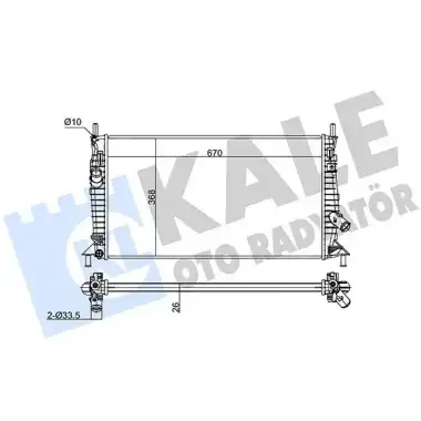 KALE Su Radyatörü (3m5h 8005 Rk/8603244) - Ford 356300