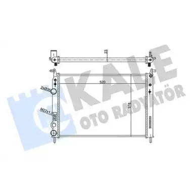KALE Su Radyatörü (MKN) (356950) - Fiat / Alfa / Lancia