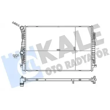 KALE Su Radyatörü (8mk376901384 (650x433x22 Mm)) - VW Grubu (VW/Audi/Seat/Skoda) 357270