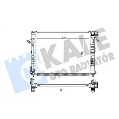 KALE Su Radyatörü (Brazing [510x398x26]) - Renault / Dacia 357285
