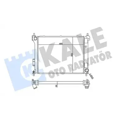KALE Su Radyatörü (M/T 480x380x27) - Kore Araçları (Hyundai/Kia) 358930