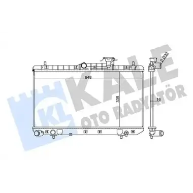 KALE Su Radyatörü (M/T 335x638x16) - Kore Araçları (Hyundai/Kia) 369000