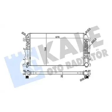 KALE Su Radyatörü (8MK 376 735-331 (680x388 Mm)) - VW Grubu (VW/Audi/Seat/Skoda) 373900