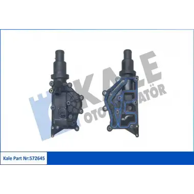 KALE Termostat Gövdesi (89°c Tahliye Borusuz Tip Komple) - Renault / Dacia 572645