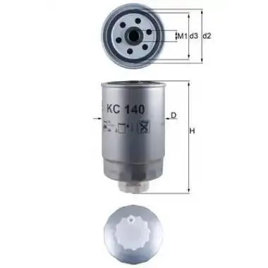 MAHLE Yakıt Filtresi (Mazot Filtresi) (MHL KC140) - Fiat / Alfa / Lancia