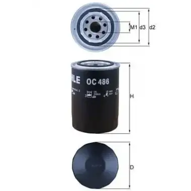 MAHLE Yağ Filtresi (MHL OC486) - Fiat / Alfa / Lancia