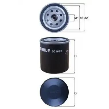 MAHLE Yağ Filtresi (10 LU Paket) - Opel MHL OC90OF
