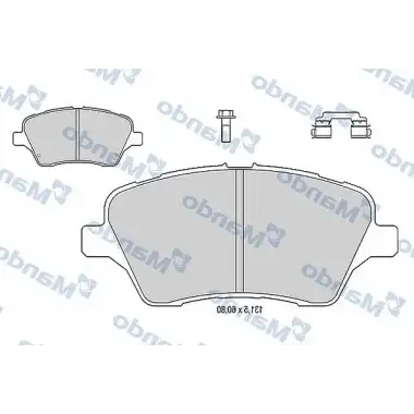 MANDO Fren Balatası Ön ((Meay1j 2k021 AA)) - Ford MBF015279
