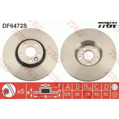 TRW Fren Diski Ön (31471034) - Volvo DF6472S