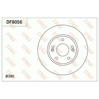 TRW Fren Diski Ön (Takım : 280 X 5 Havalı) (DF8056) - Kore Araçları (Hyundai/Kia)