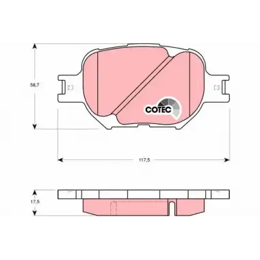 TRW Fren Balatası Ön (GDB3316) - Japon Araçları
