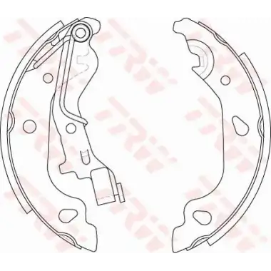 TRW Fren Balatası Arka (Kampana) (GS8687) - Fiat / Alfa / Lancia
