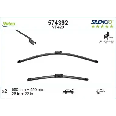 VALEO Silecek Süpürgesi Ön Takım (119416) - Opel
