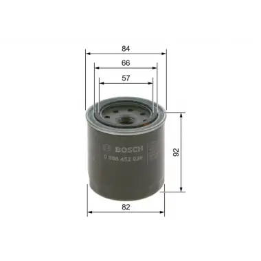 BOSCH Yağ Filtresi (0986452036) - Japon Araçları