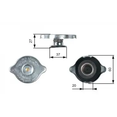 GATES Radyatör Yedek Su Depo Kapağı (140lik) - Mercedes-Benz RC217