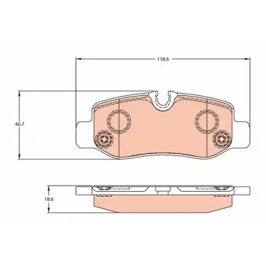TRW Fren Balatası Arka (GDB2102) - Mercedes-Benz