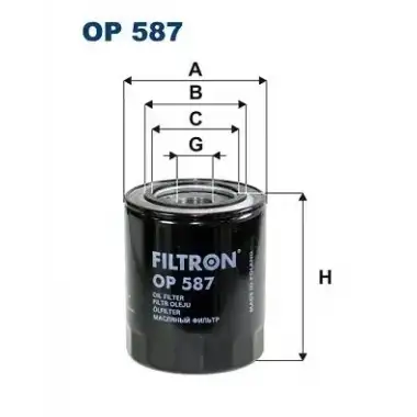 FILTRON Yağ Filtresi (OP 587) - Japon Araçları
