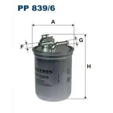 FILTRON Yakıt Filtresi (Kl476d / Fcs478) - VW Grubu (VW/Audi/Seat/Skoda) PP 839/6