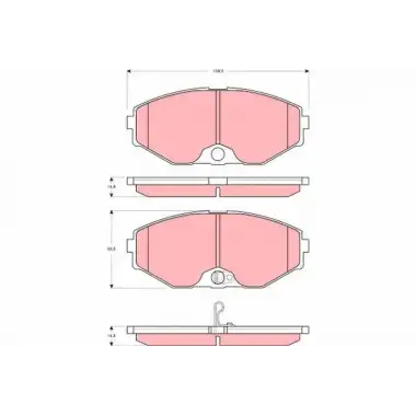 TRW Fren Balatası (Ön) (GDB3273) - Japon Araçları