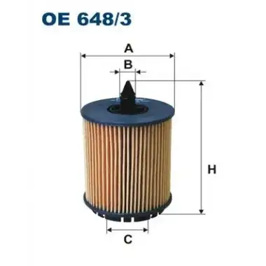 FILTRON Yağ Filtresi (OE 648/3) - Opel