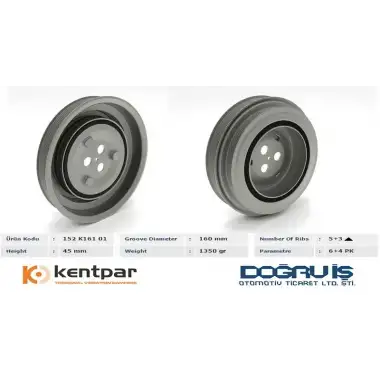 KENTPAR Krank Kasnağı (KENT 152 K161 01) - Peugeot / Citroën / DS