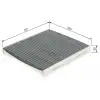 BOSCH Polen Filtresi (E2998lc / Lak888 (Karbonlu)) - VW Grubu (VW/Audi/Seat/Skoda) 1987432543