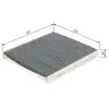 BOSCH Polen Filtresi (E2998lc / Lak888 (Karbonlu)) - VW Grubu (VW/Audi/Seat/Skoda) 1987432543