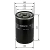 BOSCH Yağ Filtresi (2630022800 - 2630035531 - 0rf0323802) - Kore Araçları (Hyundai/Kia) 0451103316