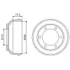 BOSCH Kampana Arka (Çift Teker) - Ford 0986477195