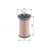 BOSCH Yakıt Filtresi (E439kp / Kx386) - VW Grubu (VW/Audi/Seat/Skoda) 1457070014