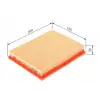 BOSCH Hava Filtresi (1457433603) - Opel