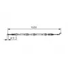 BOSCH EL Fren Teli Arka ((1650 Mm)) - VW Grubu (VW/Audi/Seat/Skoda) 1987482016