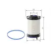 BOSCH Yakıt Filtresi (E451kpd349) - VW Grubu (VW/Audi/Seat/Skoda) F026402207