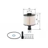 BOSCH Yakıt Filtresi (Mazot Filtresi (Eleman)) (F026402825) - Renault / Dacia