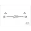 CORTECO Fren Hortumu Ön (83.7249-0536.3 / 30794) - VW Grubu (VW/Audi/Seat/Skoda) 19036320
