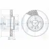 DELPHI Fren Diski Ön (Ddf1254 / Df4309s (Adet Fiyat)) - VW Grubu (VW/Audi/Seat/Skoda) DEL BG9892