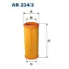 FILTRON Hava Filtresi (Boru Tip) (AR 234/3) - Fiat / Alfa / Lancia