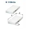 FILTRON Polen Filtresi (Set) (K 1198-2X) - Japon Araçları