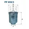 FILTRON Yakıt Filtresi (PP 852/3) - Japon Araçları