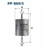 FILTRON Yakıt Filtresi (PP 865/3) - Ford