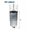 FILTRON Yakıt Filtresi (PP 968/2) - Fiat / Alfa / Lancia