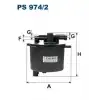 FILTRON Yakıt Filtresi (PEU 190183; MIT 1770a040; LRG Lr001313; JAG Aj8111) - Ford PS 974/2
