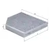 MAHLE Polen Filtresi (E2948li / Ah269 (Karbonsuz)) - VW Grubu (VW/Audi/Seat/Skoda) MHL LA386