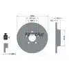 TEXTAR Fren Diski Ön (Ddf759) - VW Grubu (VW/Audi/Seat/Skoda) TX 92071605