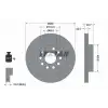 TEXTAR Fren Diski Ön (22904 / Ddf1223 (Adet Fiyat)) - VW Grubu (VW/Audi/Seat/Skoda) TX 92120705
